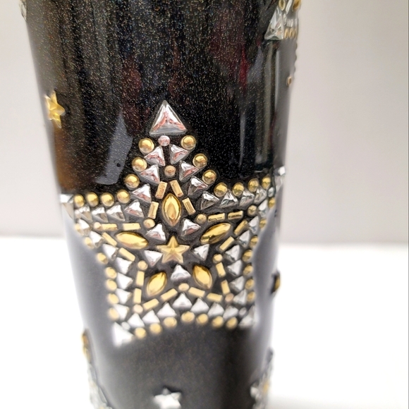 Handmade Black Sparkly Star Tumbler - Picture 3 of 10